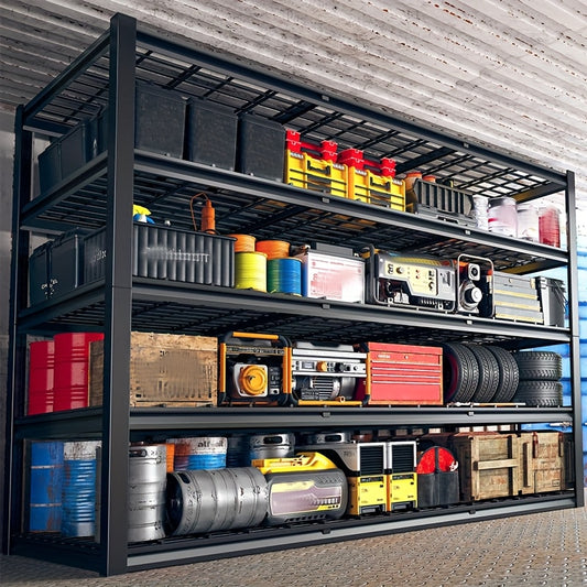 Heavy Duty 3, 000 lb Capacity Adjustable 5-Tier Metal Garage Shelving Unit - 35.5\