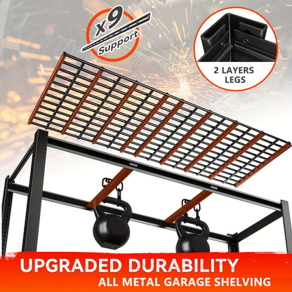 Heavy Duty 3, 000 lb Capacity Adjustable 5-Tier Metal Garage Shelving Unit - 35.5\